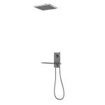 ceiling-concealed-square-design-LED-shower-set-with-2-ways-diverter-gun-grey