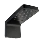 Wall-mounted-waterfall-shower-head-black