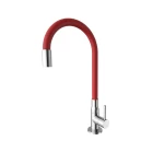 Deck-mounted-cold-only-sink-tap-red