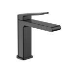 square-design-single-level-basin-faucet-matte-black