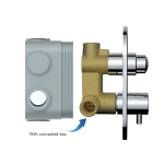 Self-closing-shower-mixer-with-concealed-box