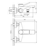 bath-faucet-shower-mixer-size-drawing