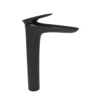 black-tall-body-single-handle-one-hole-lavatory-faucet