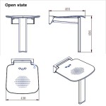 folding-shower-seat-open-state-dimensional-drawing