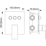 Shower-Valve-with-2-or-3-Function-Integrated-Transfer