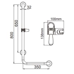 Таблица размеров ADA-Assistive-Sliding-Bar-Set